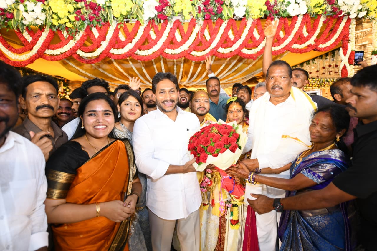 YS Jagan Graces Wedding Ceremony in Araku Valley